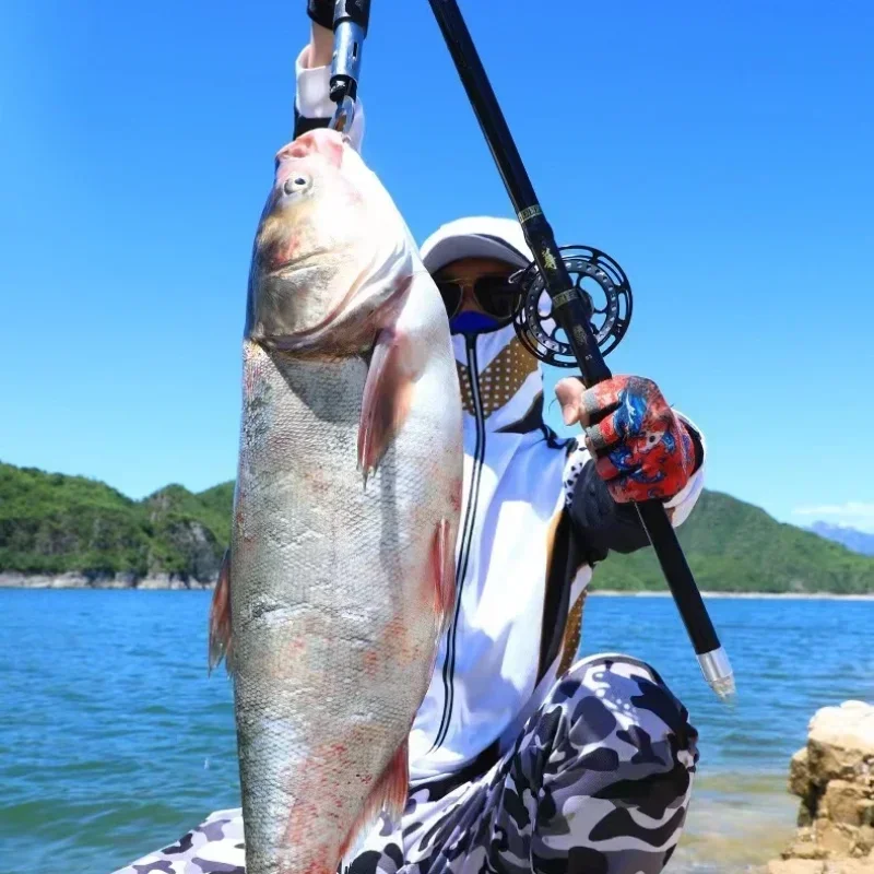 

4.5M,5.4M,6.3M,7.2M Adjustable Positioning Fishing Rod Telescopic Portable 40T Carbon Fishing Spinning Ultra Light Hard Rock Rod