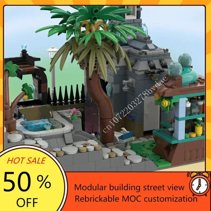 2368PCS Modulair Zwembad Modulair MOC Creatief street view Model Aangepaste puzzel Architectuur DIY Onderwijs Model Speelgoed Geschenken