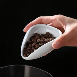 Coffee Bean Metering Plate Ceramic Bean Dish Coffee Powder Tea Dose Trays Exquisite Home Kitchen Cafe Sample Display Accessories