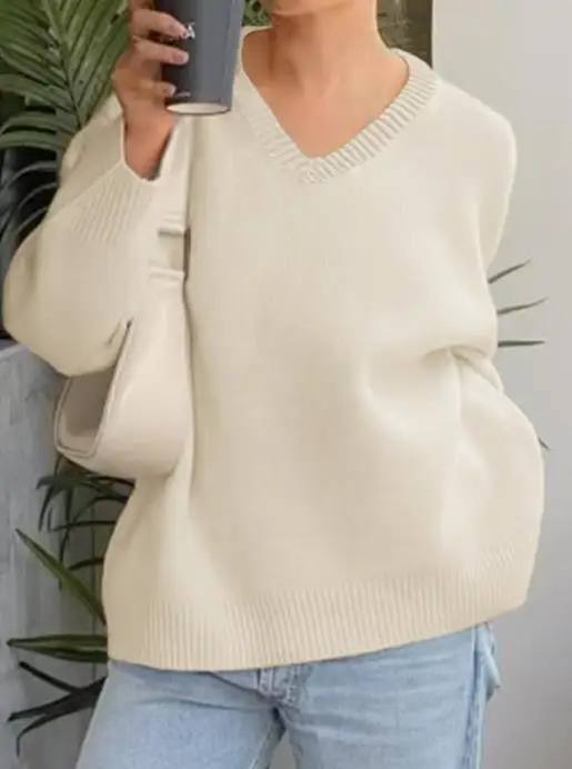 

Casual Simple Solid Color Long Sleeve Shirt, Woolen Women's Wear, Autumn/winter 2025