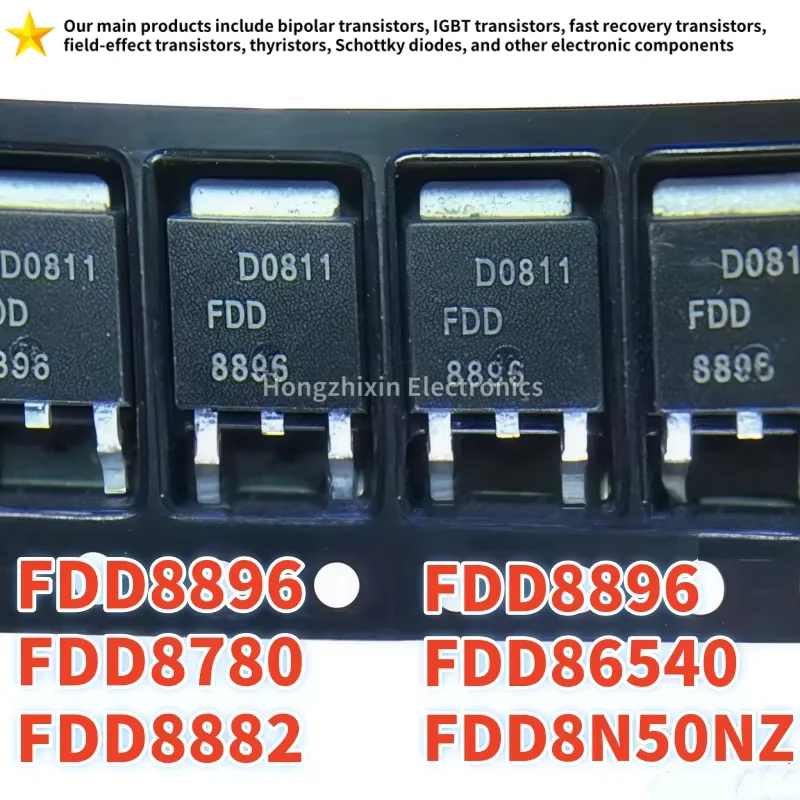 FDD FDD86540 FDD8780 FDD8874 FDD8882 FDD8896 FDD8N50NZ FDD8N50 8N50NZ TO-252 MOSFET 10PCS NEW 100% Quality