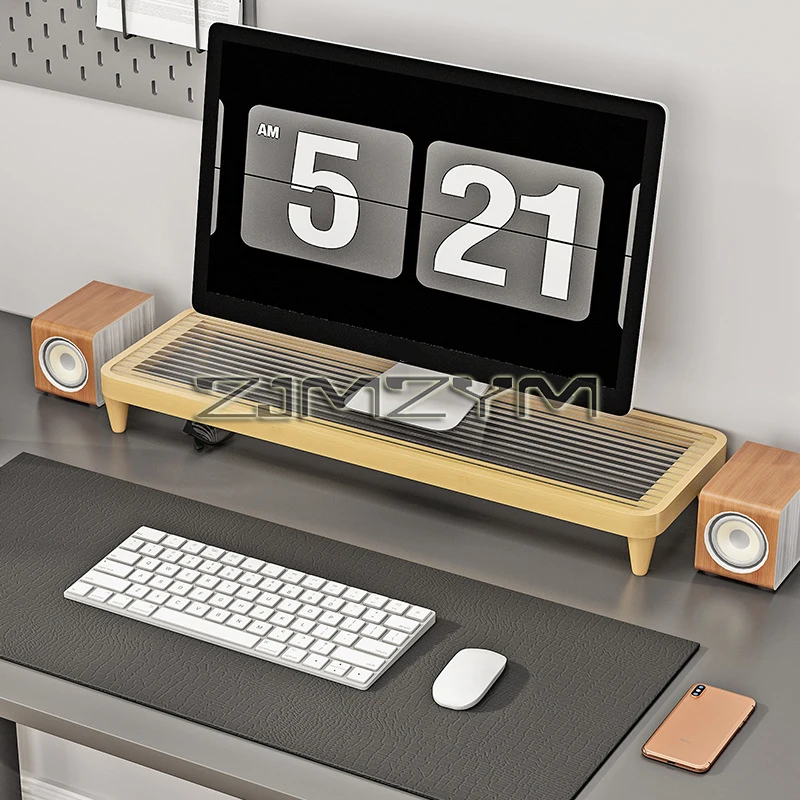 Multi-functional Office Desktop 60/80CM Computer Monitor Heightening Bracket Desktop Storage Pad High Base Support