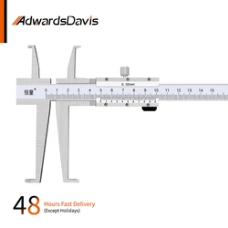 High-Precision Long Claw Inner Diameter Inner Groove Vernier Caliper 150mm 200mm 300mm Groove Measurement Tools Instrument