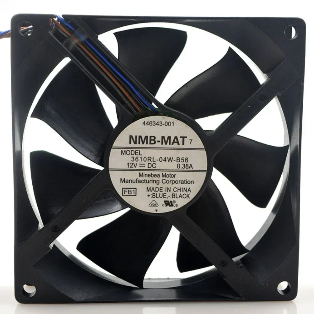 3610RL-04W-B56 Server Fan for NMB NMB-MAT Axial Power Cooling Fan 9CM 12V 0.38A 9025 4 Wire