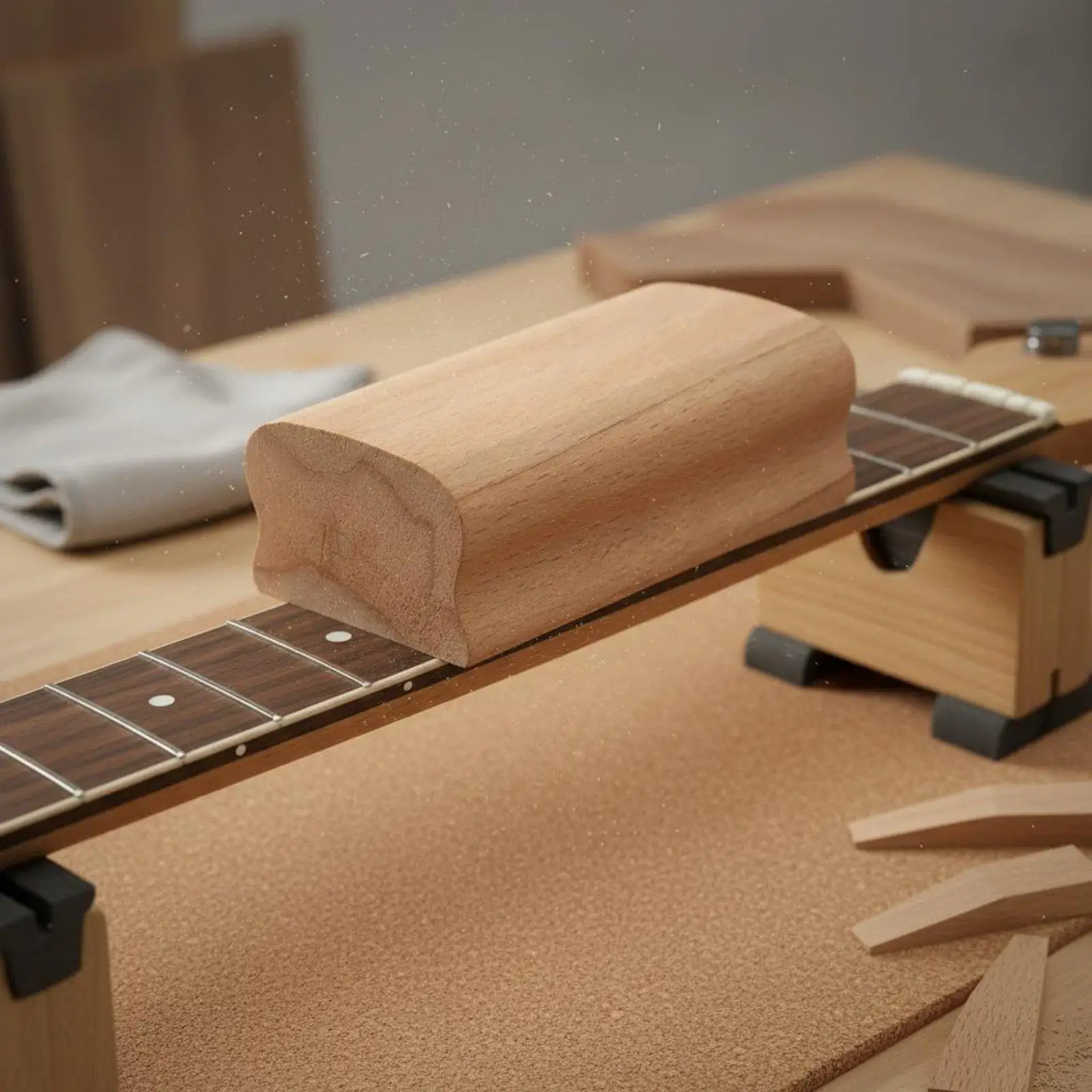 Fretboard Curve Sanding Block DIY Friendly Fretboard Curve Sanding Block
