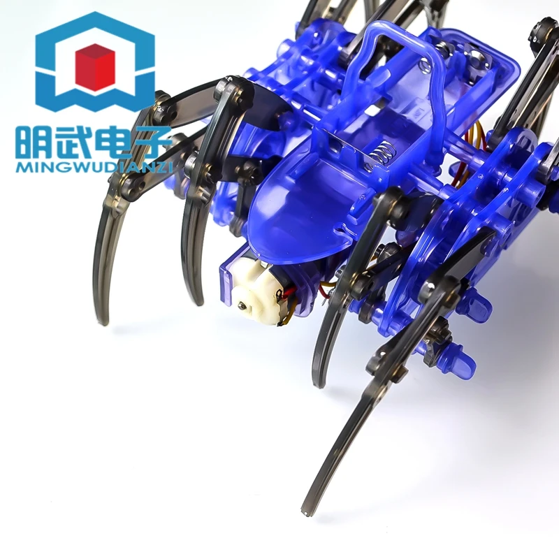 Spider Robot DIY Technology Small Production Invention Electric Crawling Science Toy Assembly Material Gift