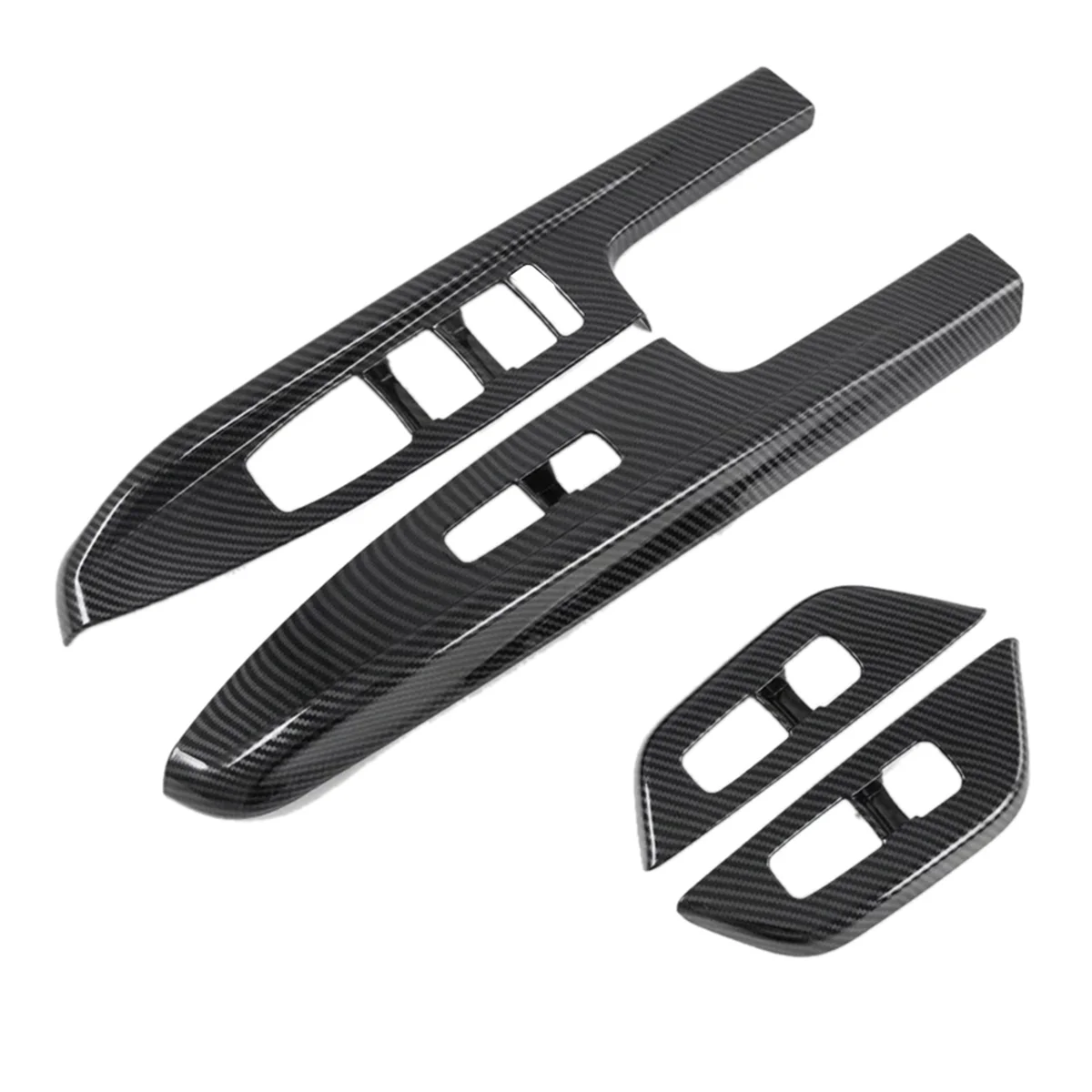 Carbon Fiber Car Window Glass Lift Switch Button Cover Trim for Kia Carnival KA4 2020 2021 2022