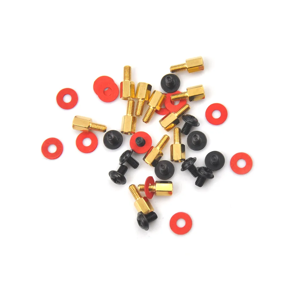 【Y】1Set Computer Screws（12x Screw + 12x Motherboard Riser + 12x Washer）