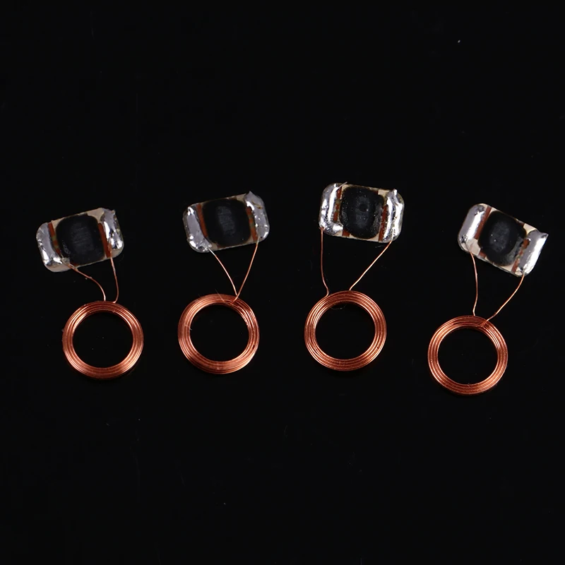 S50 1K IC 13.56MHz FM11 RF08 MF F08 Key Fob Ring RFID NFC Tags Circular Copper Line Naked Coil Chip Access Control Keyfob 5pcs