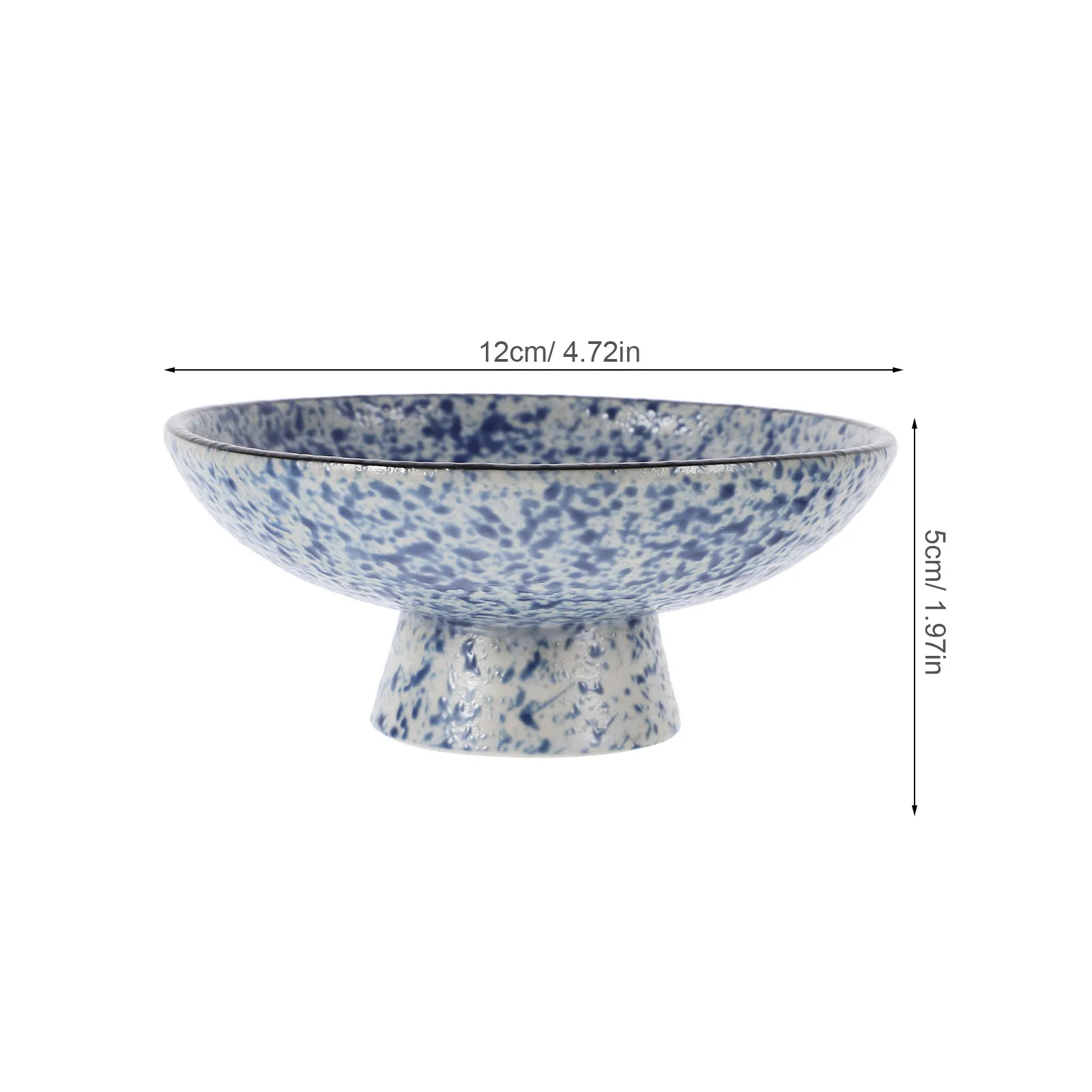Elegant Japanese Style Ceramic Footed Bowl Pedestal Serving Dish for Fruits Desserts Nuts Home Party Snack Display Tray - view 5