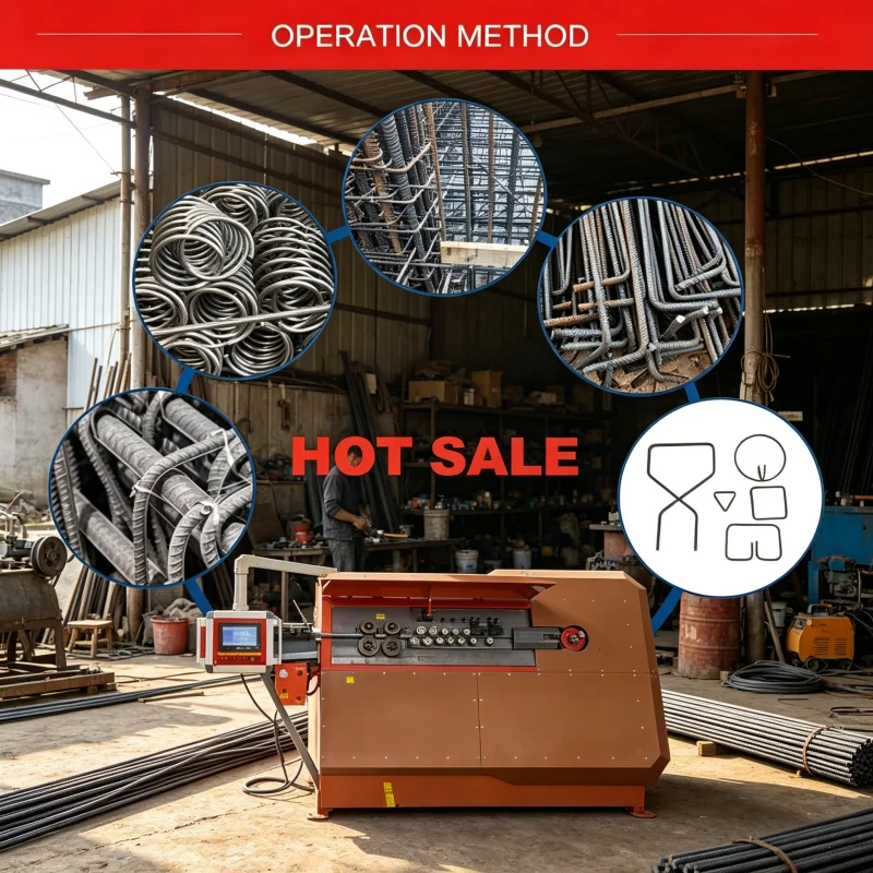 Advanced Cnc Steel Bar Bending Hoop Machine Intelligent Rebar Stirrup Bender With Automatic Straightening For Factory Use