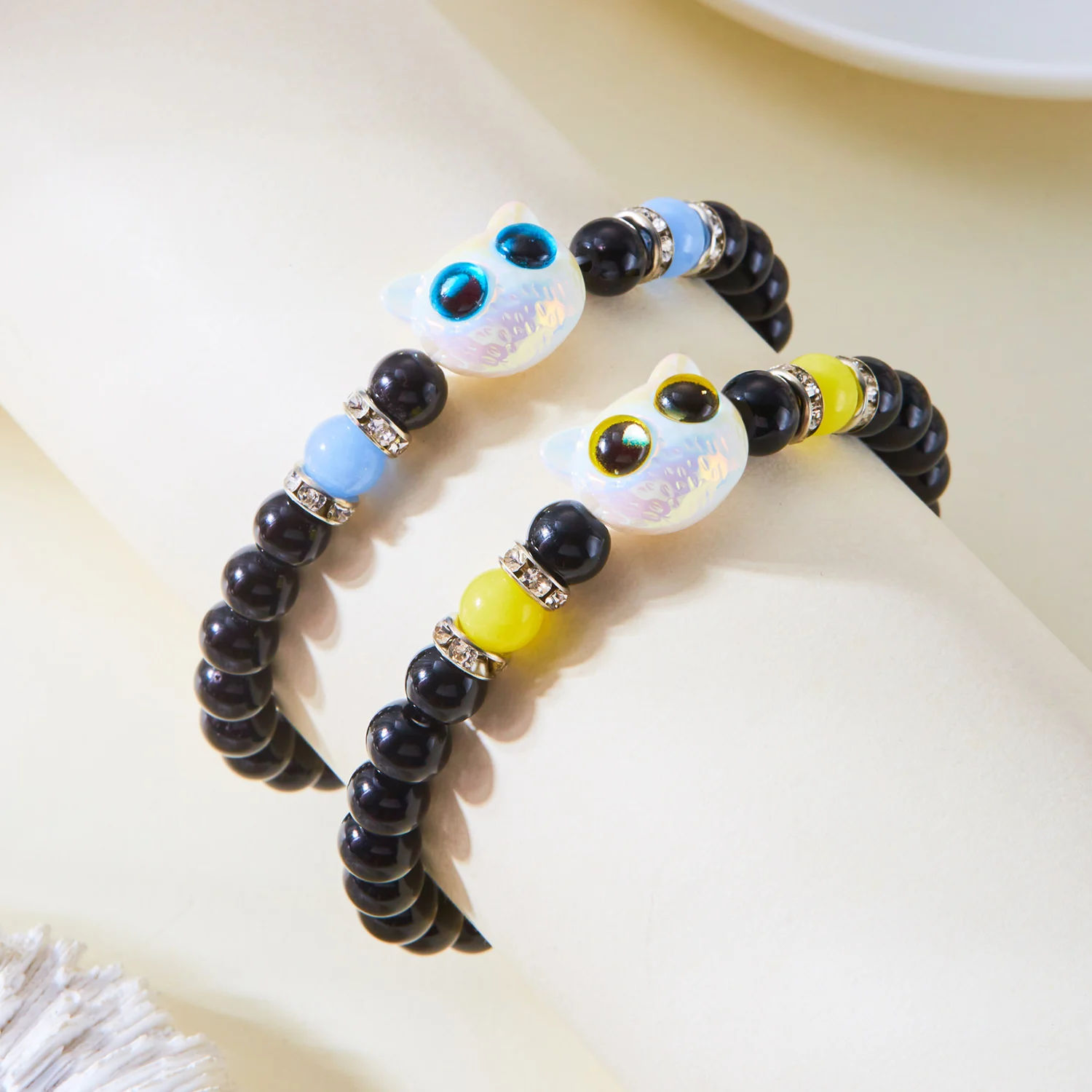 Neue Design Cartoon Big Eye Katze Leuchtende Halskette für Frauen Trendy Cartoon Schwarze Katze Anhänger Halskette Freundschaft Schmuck Geschenke – Detail 14