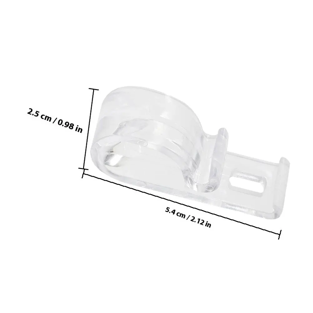 20Pcs Roller Shade Hook Clips Transparent Curtain Hooks Beaded Chain Retainer Cord Guide Fixation for Blinds and Drapery