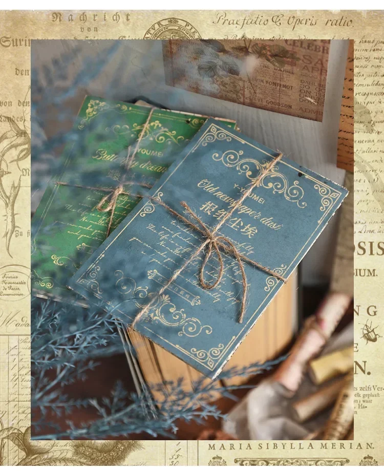30 Blatt klassische Retro-Buchstaben, Karten, Rosen, literarisches Scrapbooking, Junk-Journal, dekorative Decoupage-Papiercollage – Detail 17