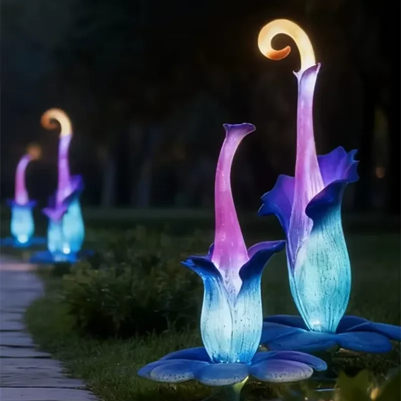 Outdoor Waterproof Flower Landscape Light for Courtyard Garden Decoration Atmosphere Lighting Tourist Area Yard Decor