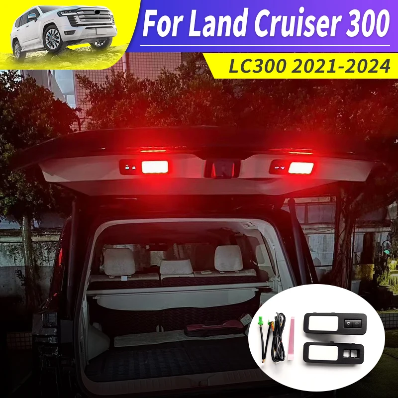 For 2022-2025 Toyota Land Cruiser 300 Upgrade Interior Decoration Accessories Tailgate Warning Light LC300 FJ300 Trunk Lighting