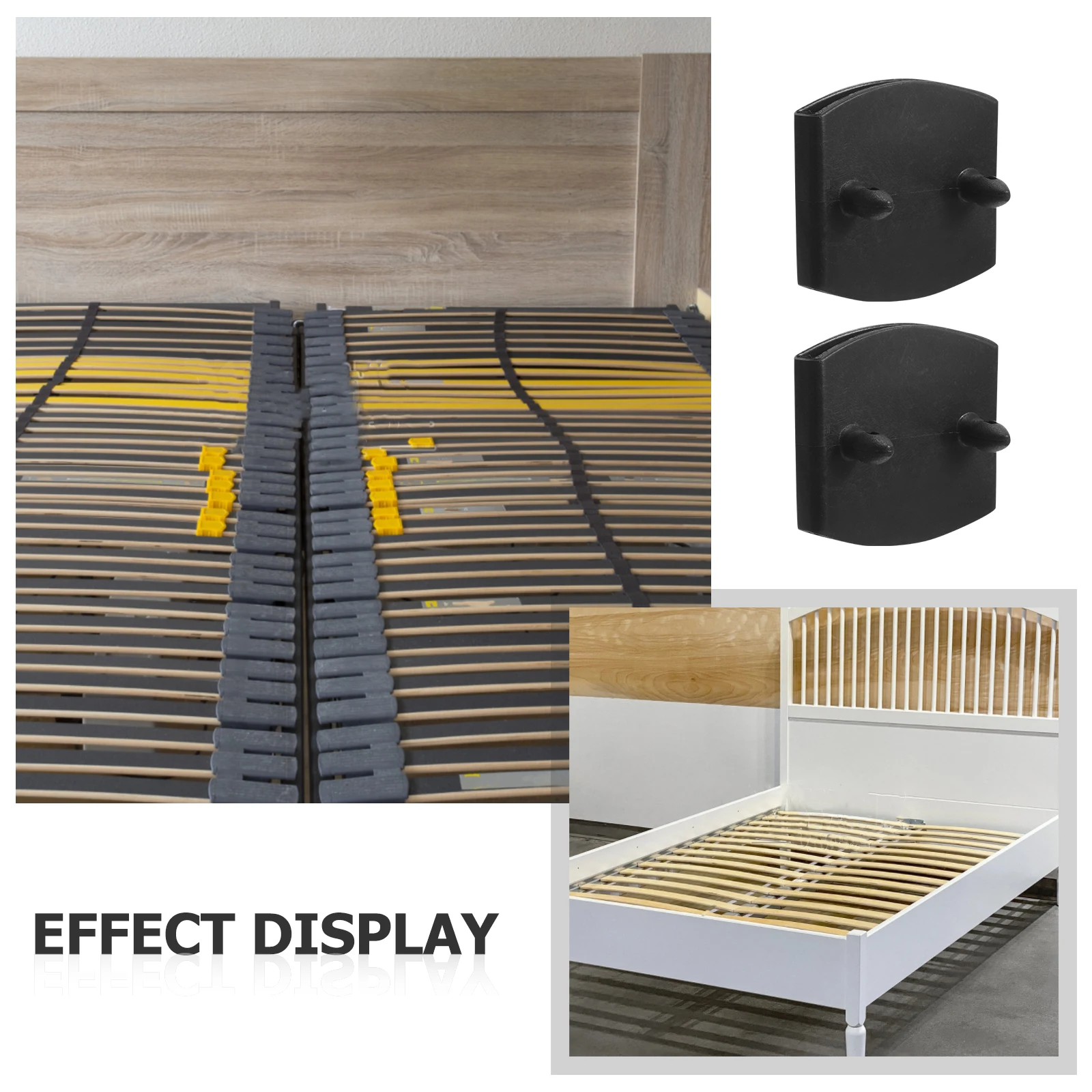 

20 Pcs Bed Slats End Caps Holders Center Furniture Accessories Replacement Parts Kits Plastic HOLDERS For BED Frame Repair