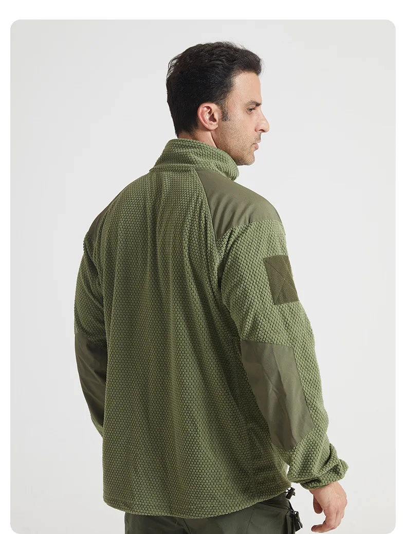 Men\'s Winter Autumn Warm Polar Fleece Tactical Jackets Outdoor Sports Hood Coats Hiking Cycling Camping Trekking Jacket
