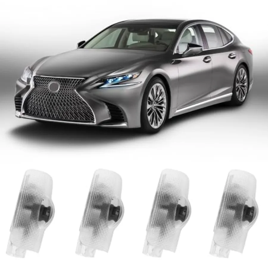 

Car Door Lights Logo Projector Compatible with LS/ES/is/LX/RX/GS/GX/RC/UX Car Accories, No Fade HD LED Car Welcome Projector Li