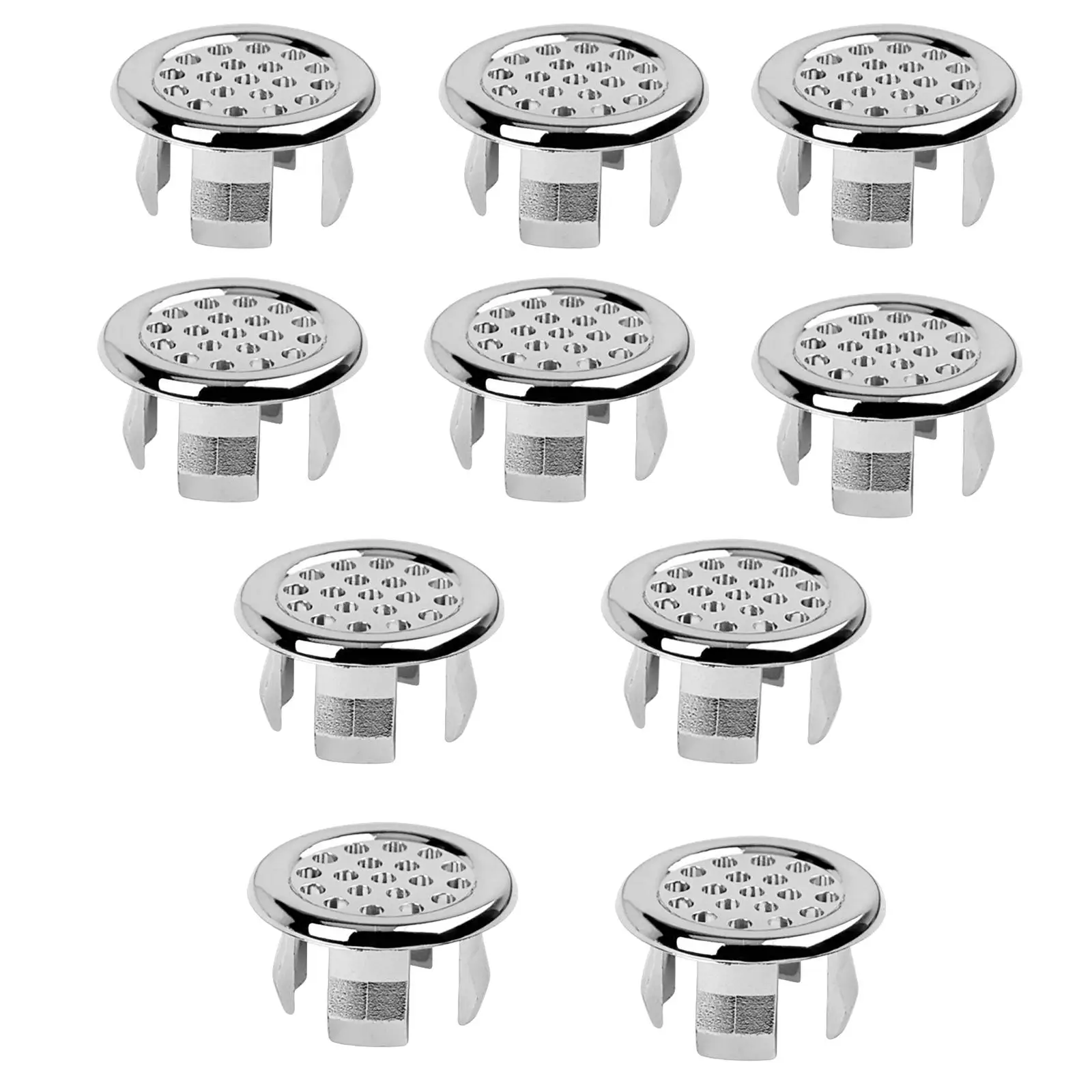 10 Pieces Bathroom Sink Overflow Rings, Overflow Drain Cover, Round Basin Cover,