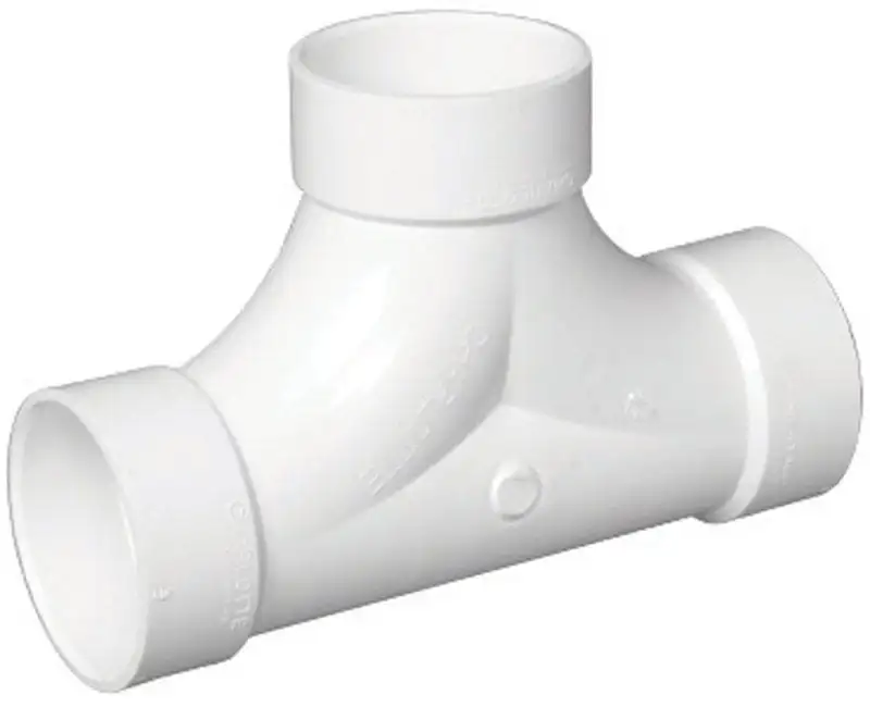 4 In. Schedule 40 DWV 2-Way PVC Cleanout Tee PVC  reflux column  pipe  fittings