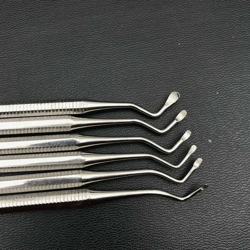 6 teile/satz Dental Bagger Set von 6 Restorative Löffel Dental Instrument Zahn Bleaching Pick Whientener Bleah Entfernen Flecken