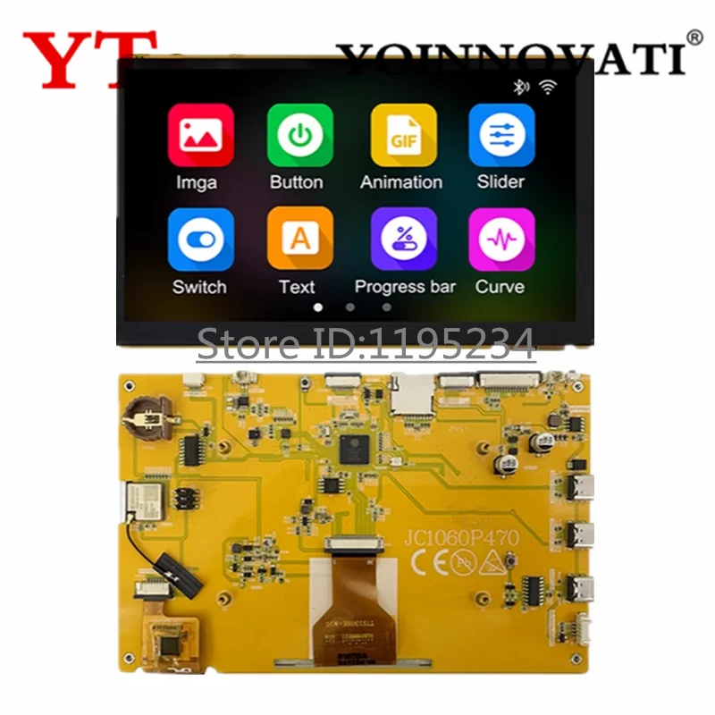 ESP32 P4 7inch LCD Development Board Capacitive Touch Screen ESP32-C6 Camera Speaker Port for Arduino ESP IDE