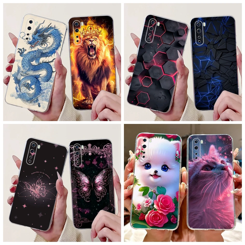 For Oneplus Nord Case OnePlus AC2001 AC2003 Phone Cover Cool Dragon Lion Soft Silicone Protective Cover For OnePlus 8 Nord Coque