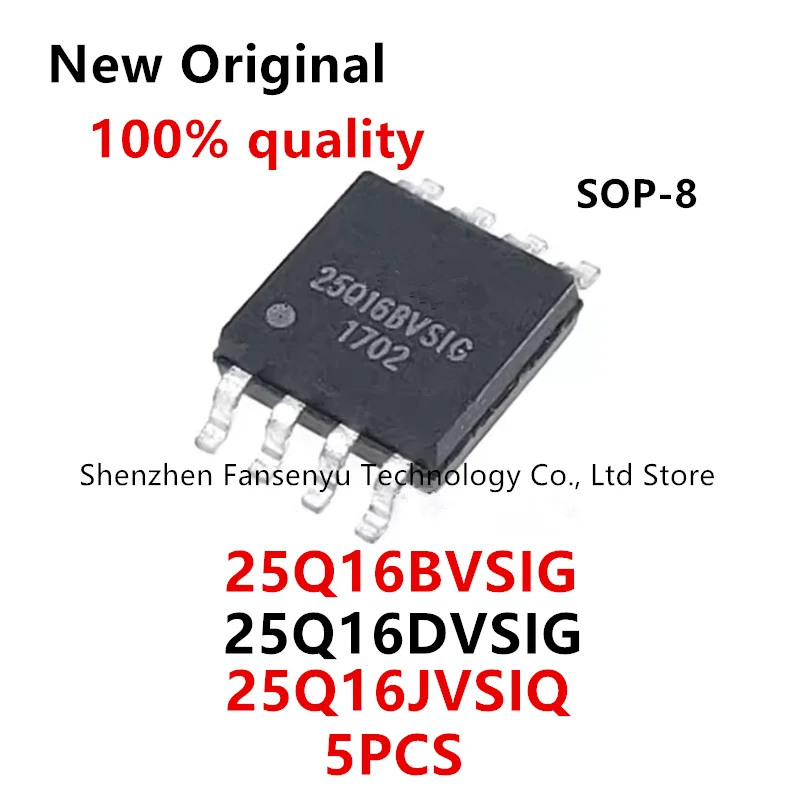 

(5piece)100% New 25Q16BVSIG 25Q16DVSIG 25Q16JVSIQ W25Q16BVSIG W25Q16DVSIG W25Q16JVSIQ sop8