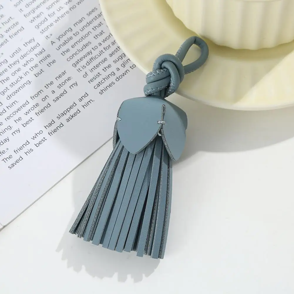 Faux Leather Tassel Hanging Ornament DIY Crafts Making Vintage Tassel Pendant Bag Car Keychain Schoolbag Hanging Decoration