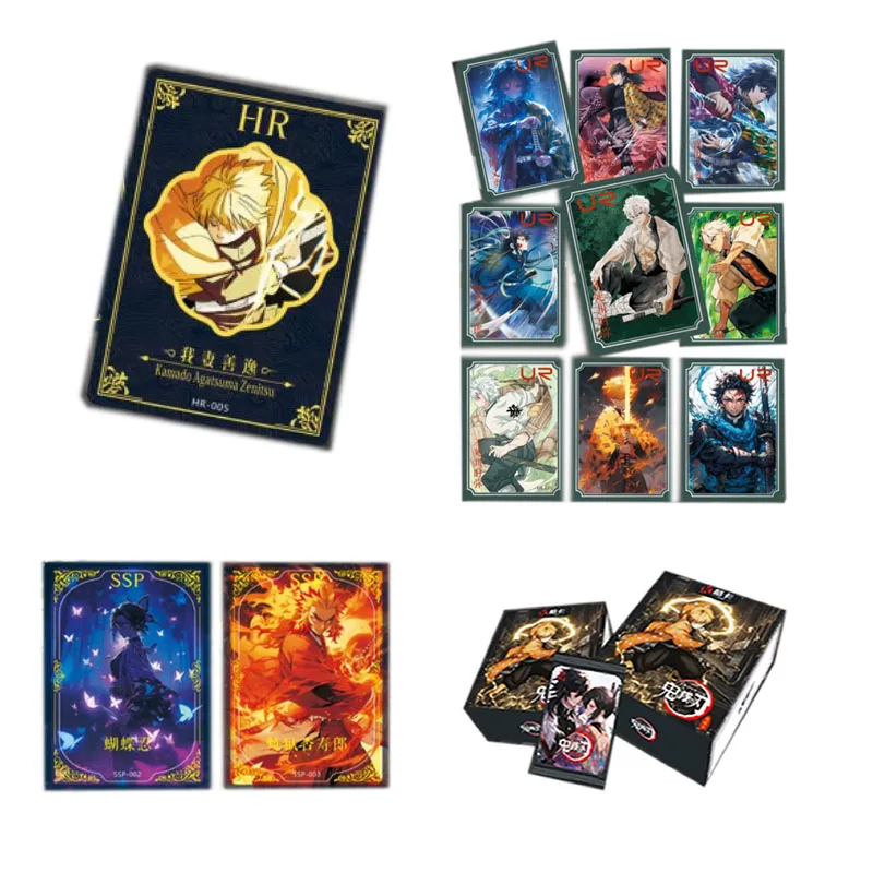 Demon Slayer Collection Card High-end Exquisite Hot Style Role Anime Puzzle Game Gift for Kids Playing Trading Cards