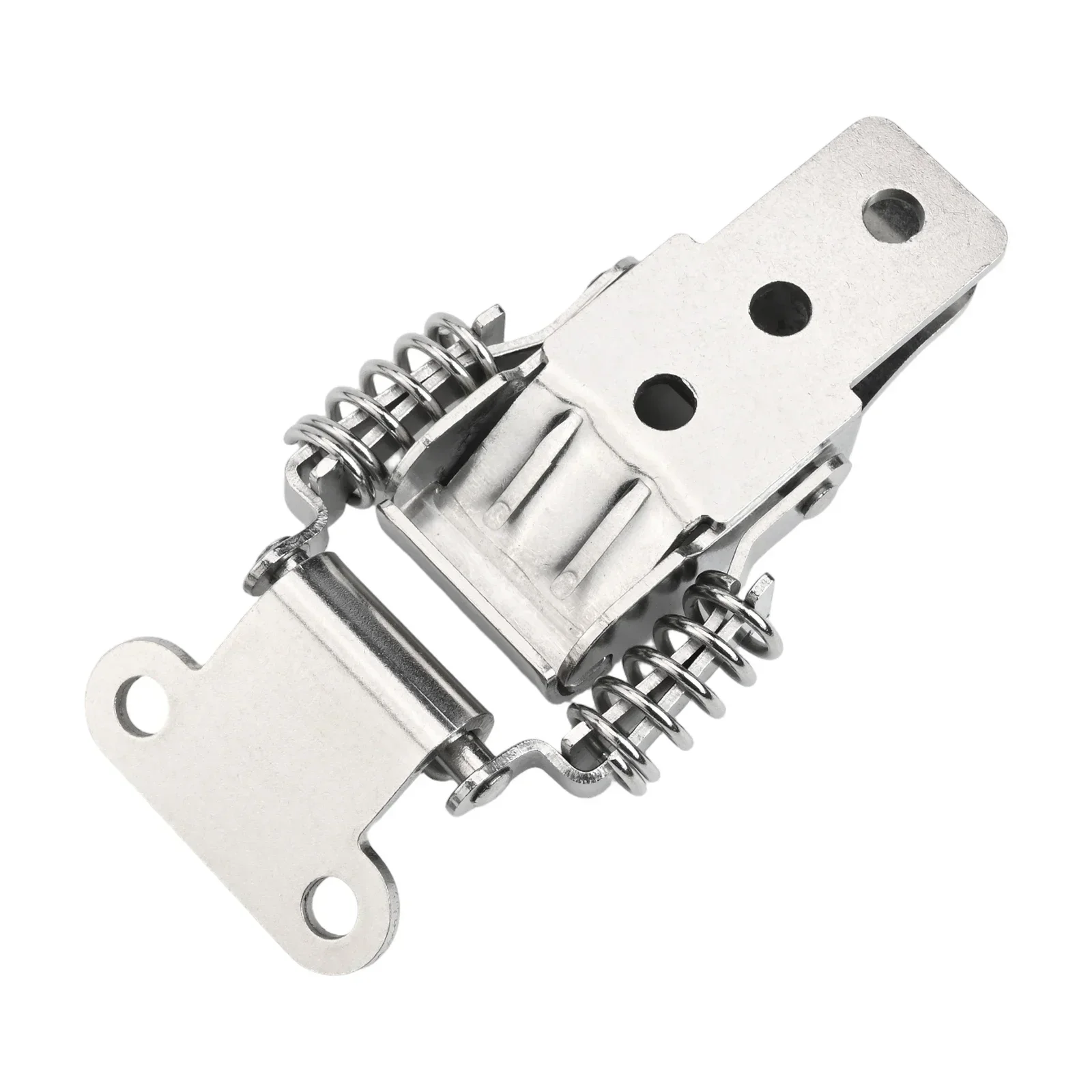 

Compact Spring Loaded Latch Catch Clip Silver Stainless Steel Latch Economical Choice Pre-drilled Mounting Holes