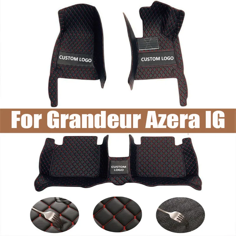 

Car Mats For Hyundai Grandeur Azera IG 2019~2022 Anti-dirt Pad Carpets Leather Floor Mat Rugs Pad Interior Parts Car Accessories