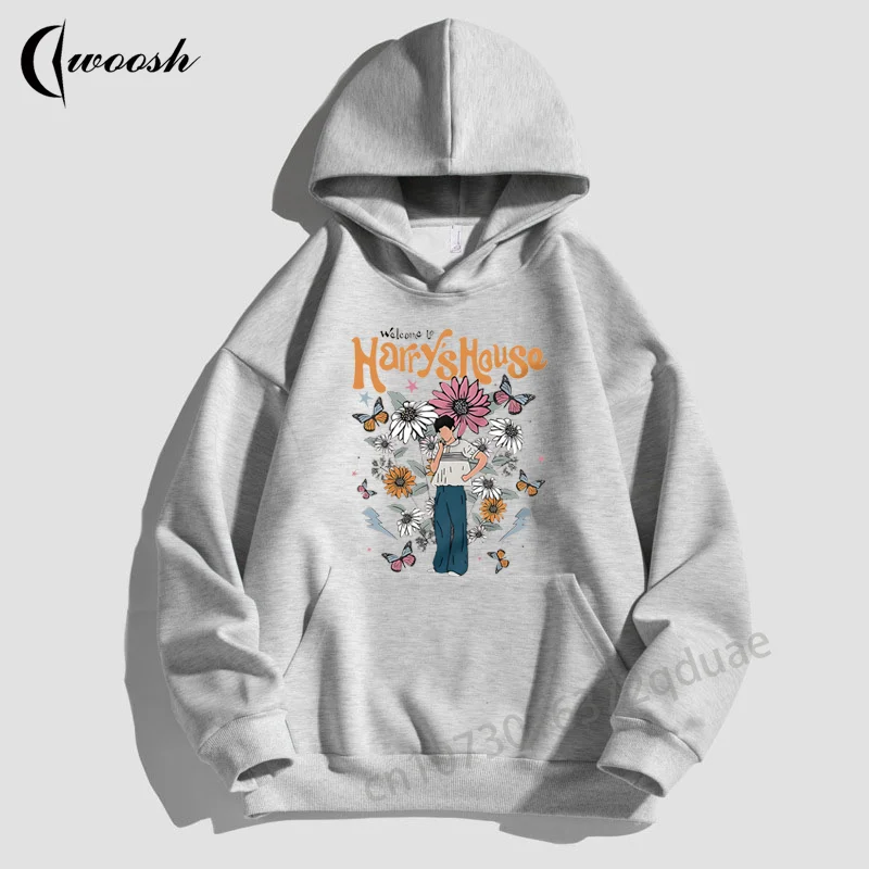 Harrys House Hoodies Cotton Womens Oversized Jacket Luxury Brand Streetwear Harajuku Printing Pullover Trend Hooded Sweatshirts