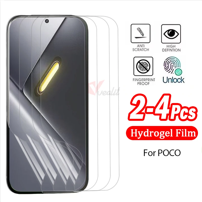 

2-4pcs Anti Scratch Transparent Hydrogel film for Xiaomi Poco X8 Pro Max Screen Protector for Poco X8 Pro F8 Ultra Soft Film