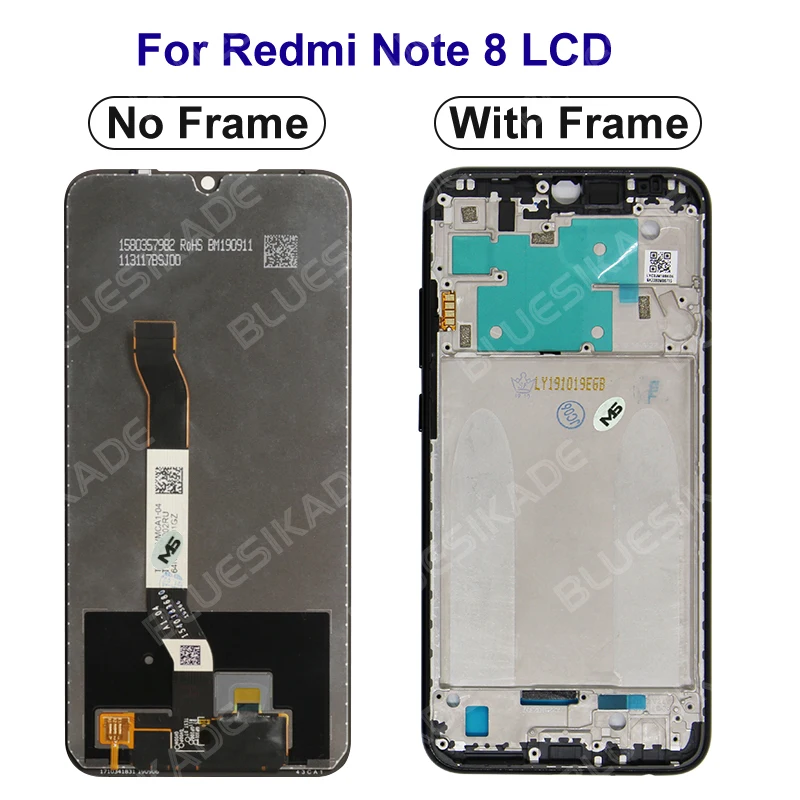 For Xiaomi Redmi Note 8 Pro LCD M1906G7I M1906G7G Display Touch Screen For Redmi Note 8 LCD M1908C3JI Digitizer Replace Parts