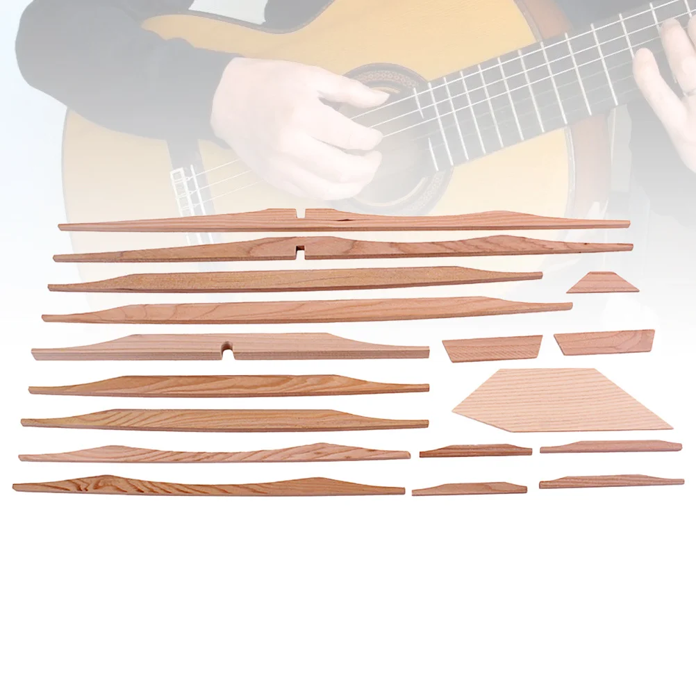 

17Pcs 41 Inch Spruce Brace Wood Kit Acoustic Guitar DIY Luthier Parts Guitar Accessories Spruce Brace Wood Kit