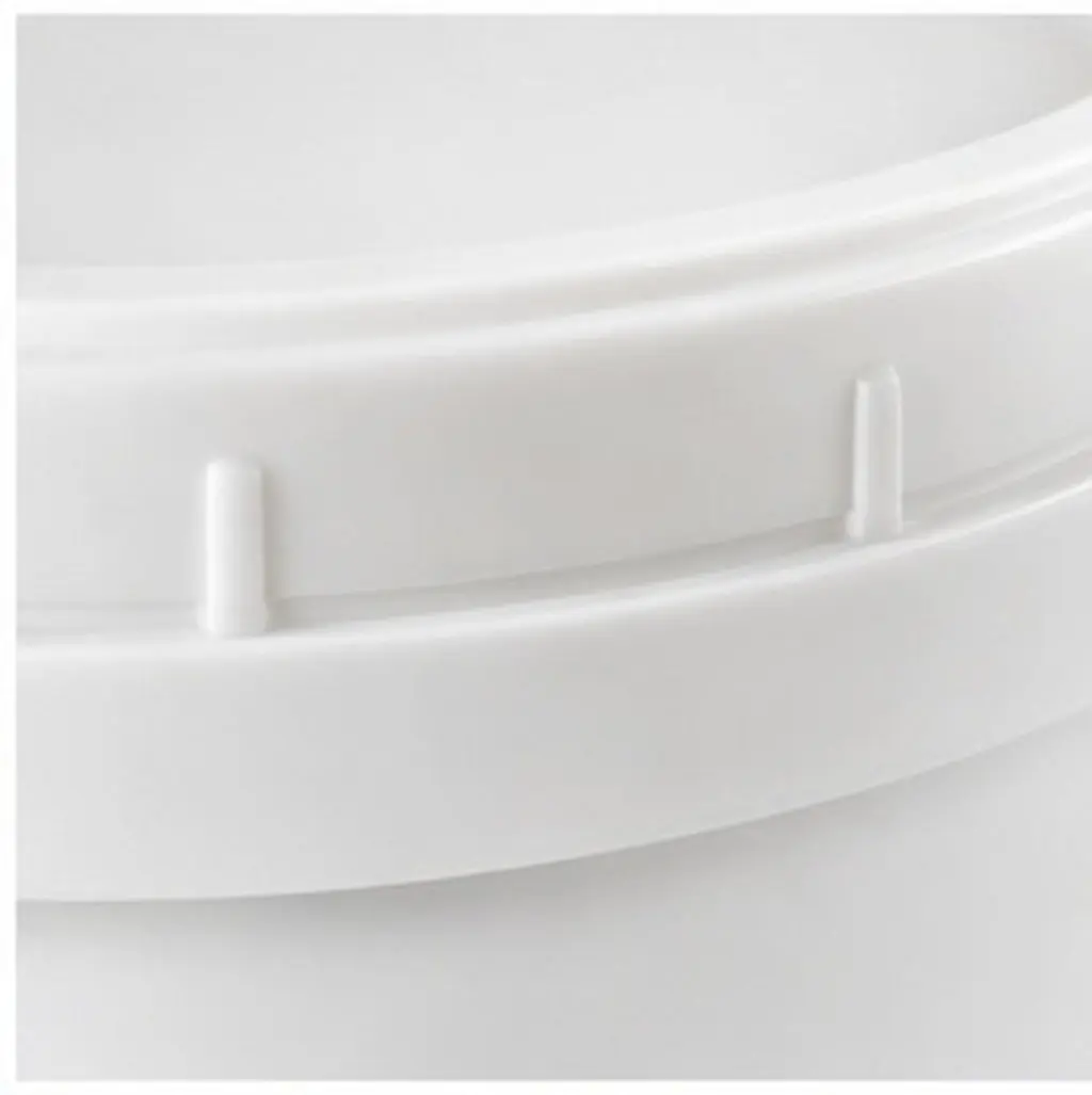 9L White ABS Pigment Bucket Airtight Lid Sturdy Lightweight Paint Storage Container Round Bucket Paint Buckets for Painting