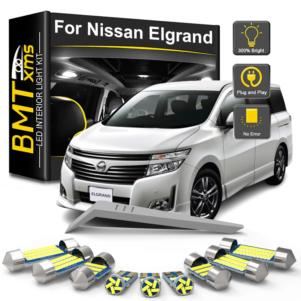 

BMTxms Canbus LED Interior Lights For Nissan Elgrand E50 E51 E52 1997-2013 2014 2015 2016 2017 2018 2019 2020 Car Accessories