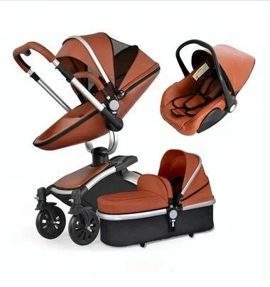 Hot Selling Professional Designers Light Weight Aluminium Body Foldable Baby Stroller 3 In 1