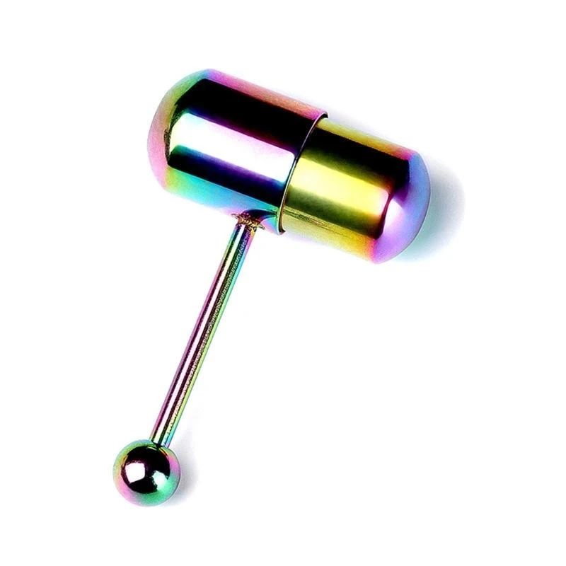

Prickly Straight Barbells Body Piercing Jewelry Tongue Bar for Women Men