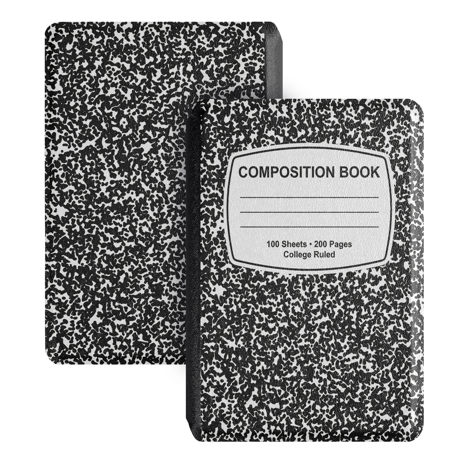 twosheep Composition Book Magnetische Hülle passend für XTEINK X4 X3, abnehmbare TPU-Schutzhülle mit transparenter Rückseite