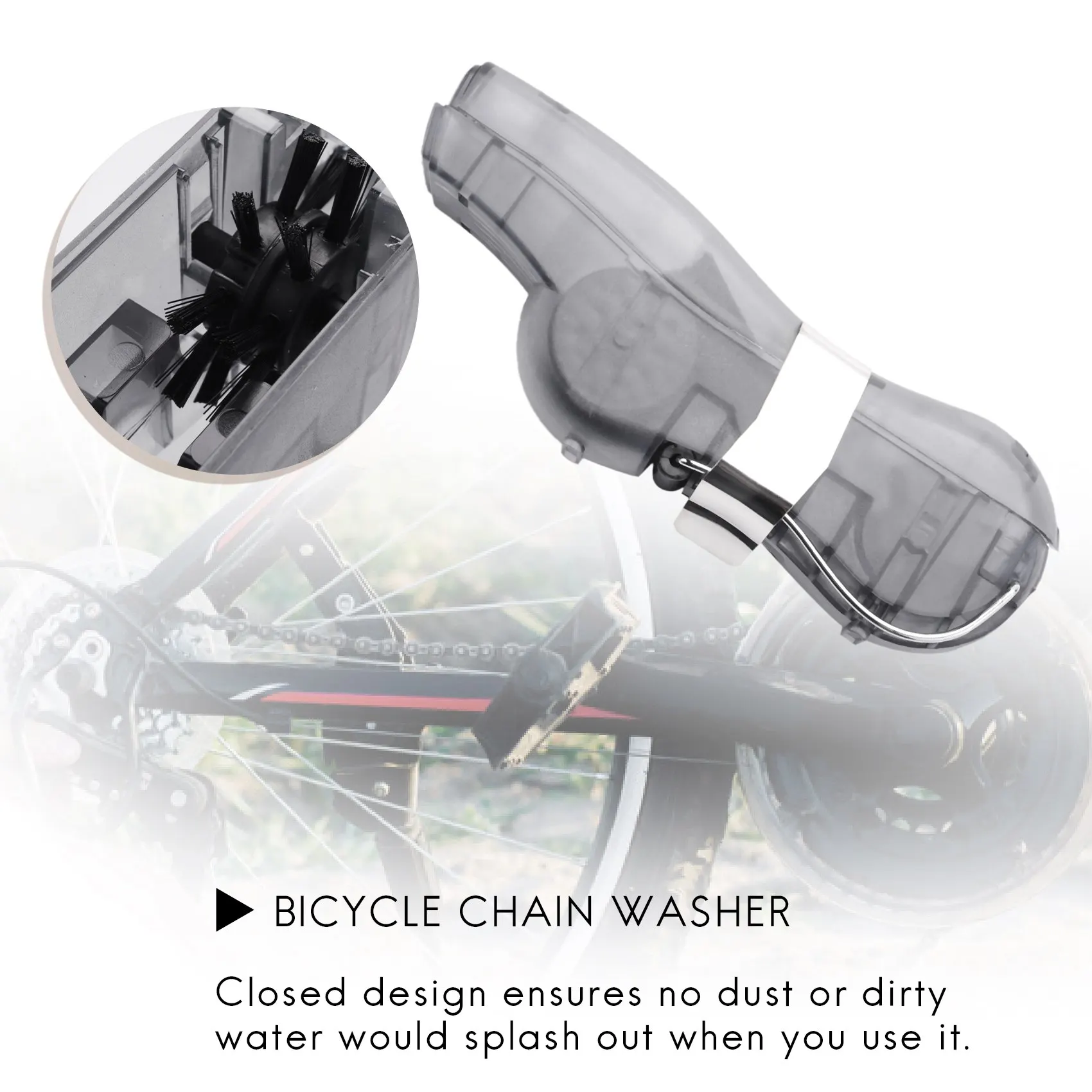 NEW HOT In Stock-Cycling Chain Cleaner Bike Cleaning Machine Brushes Bicycle Wash Tool For MTB Road Bike