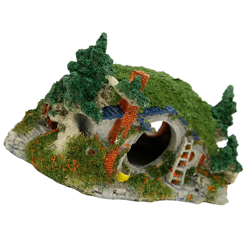 

Creative Resin Aquarium Castle Decorative Hideout Ornament Shrimp Hideout Simulation Decoration Aquarium Landscaping Prop