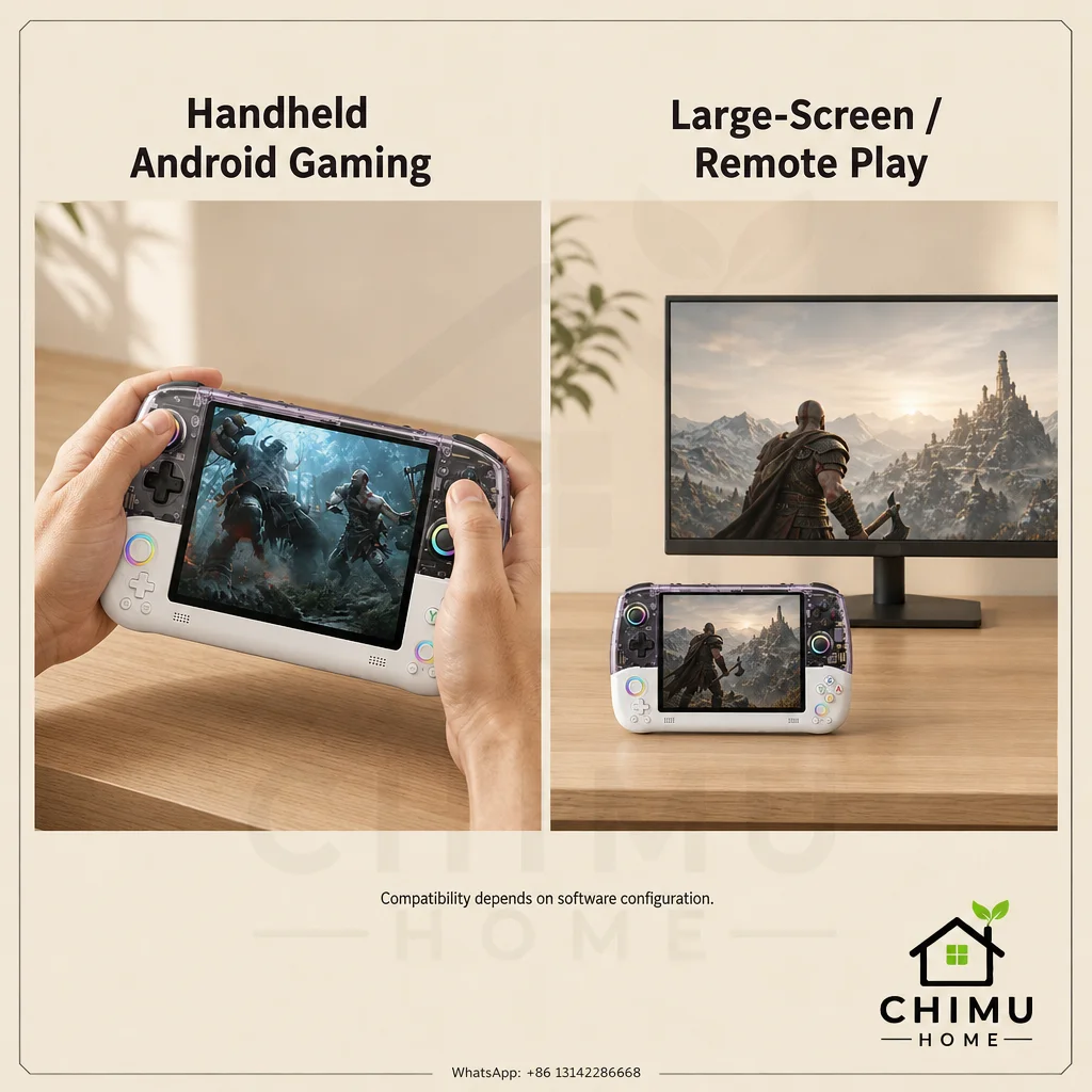【CHIMU HOME】 For AN BE RNIC RG557 Android Handheld Game Console, Dimensity 8300, 5.48-inch AMOLED, 12GB 256GB, Wi-Fi 6E
