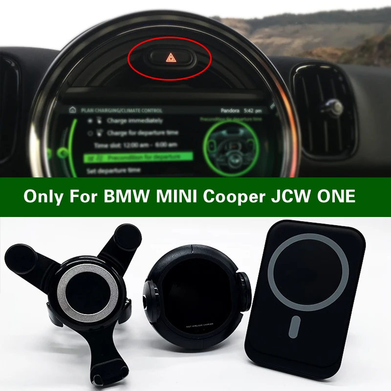 15ワットワイヤレス充電電話ミニクーパー1 s jcw F60 F56 F54 F55