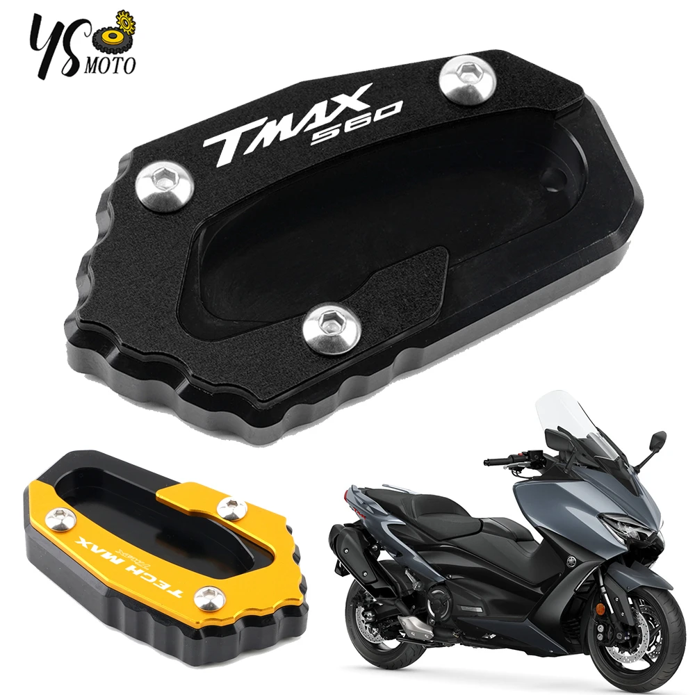 

For YAMAHA Tmax TechMax TMAX560 T MAX 560 2019-2023 Motorcycle CNC Kickstand Foot Side Stand Extension Pad Support Plate Enlarge