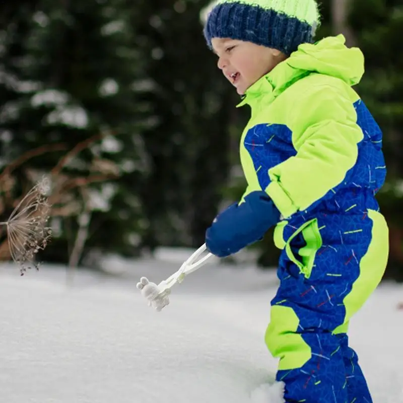 Molde para Hacer bolas de nieve para niños, formas cómodas para Hacer bolas de nieve, Clip para Hacer bolas de nieve, juguete para niños