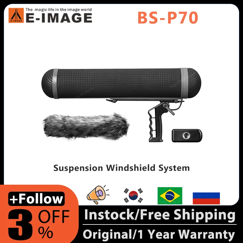 E-IMAGE BS-P70 professional durable microphone blimp suspension windshield system for shotgun microphone Sennheiser MKH-70