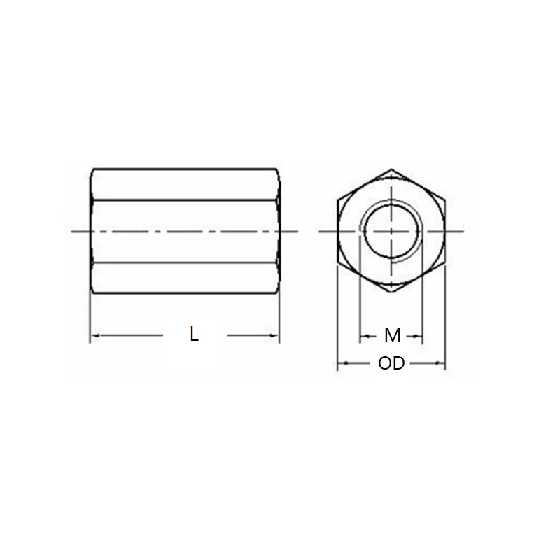 Double Pass Hex Brass 6#-32 Male Female Standoff Board Pillar Hexagon Thread PCB Motherboard Spacer Nut Hollow Column NewListing